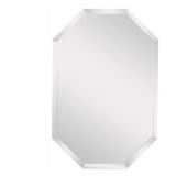 frameless octagon beveled mirror 23" #203