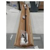 Smart Rods 48" - 120" Adjustable Wall Mount CafÃ© Window Curtain Rod, Oil Rubbed Bronze