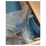 Copper Grove Crawley Diamond Button-Tufted Wingback Chair - Peacock Blue