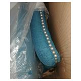 Copper Grove Crawley Diamond Button-Tufted Wingback Chair - Peacock Blue