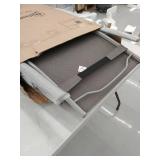 Outsunny Steel Fabric Outdoor Folding Chaise Lounge Chair Recliner with Portable Design & Adjustable Backrest - Grey- Retail:$106.99 84B-184GY