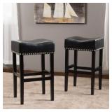 Lisette 30-inch Backless Leather Bar Stool (Set of 2) by Christopher Knight Home- Retail:$249.99. 57054.00KP