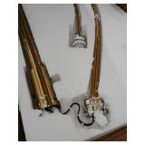 Orbita 81"H LED Dimmable Retractable Arch Floor Lamp, Bulb included, Antique Brass Finish- Retail:$243.49 HL6013-AB