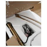 Orbita 81"H LED Dimmable Retractable Arch Floor Lamp, Bulb included, Antique Brass Finish- Retail:$243.49 HL6013-AB