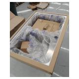 Topmount Drop-In 18-Gauge Stainless Steel 33-1/8 in. x 22 in. x 9 in. 1 Faucet Hole 60/40 Double Bowl Kitchen Sink Dish Rack- Retail:$159.99 MISSING ACCESSORIES