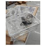 Topmount Drop-In 18-Gauge Stainless Steel 33-1/8 in. x 22 in. x 9 in. 1 Faucet Hole 60/40 Double Bowl Kitchen Sink Dish Rack- Retail:$159.99 MISSING ACCESSORIES