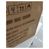 Art Leon Elly Brown Faux Leather Swivel Task Chair with Armrest DC019-YELLOWBROWN