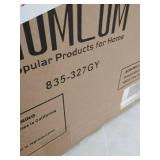 HOMCOM Swivel Bar Stools Set of 2 Bar Height Chairs Adjustable Height Barstool PU Leather Padded with Back - Retail:$233.99. 835-327GY