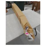 GoDear Design Metallic Luster Blackout Natural Woven Adjustable Sliding Panel, 45.8"- 86" W x 96" L- Retail:$161.49 (ONE PANEL)