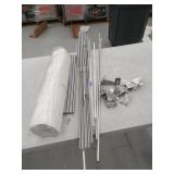 GoDear Design Metallic Luster Blackout Natural Woven Adjustable Sliding Panel, 45.8"- 86" W x 96" L- Retail:$161.49 (ONE PANEL)