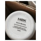 Safdie & Co. Dinnerset Gold Marble Gold HK03884EC MISSING SOME PLATES