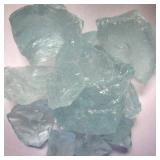 AZ Patio Heaters 20lbs Recycled Fire Pit Fire Glass in Aqua - .25"L x .5"W x .5"H RGLASS-AQ