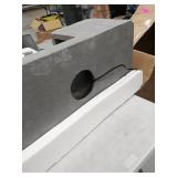 Cement Stone and Brown Finish Outdoor Patio Fountain with LED Light- Retail:$225.49 WHF736