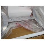 Coaster 720337-CO 1 Shelf Glass Top End Table, Chrome