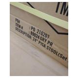 Simple Living Pisa 24-inch Modern Chrome/Bentwood Dining Stools (Set of 2)- Retail:$166.49 89024 GRY PR