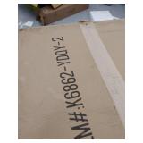 HomePop Large Leatherette Storage Ottoman - Distressed Brown Faux Leather- Retail:$105.99 K6862- YDQY-2