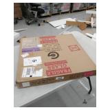 Glass Warehouse 22 in. H x 22 in. W Radius Corner Stainless Steel Framed Mirror- Retail:$159.99 MF-SQR-22X22-W