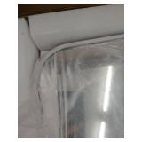 Glass Warehouse 22 in. H x 22 in. W Radius Corner Stainless Steel Framed Mirror- Retail:$159.99 MF-SQR-22X22-W