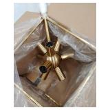 Artika Imperium Modern Mid Century Chandelier Gold and Black - Black & Gold- Retail:$268.99 CHMP-RN