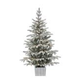 Gerson 4.5-foot Iceland Fir Pre-lit Potted Artificial Christmas Tree- Retail:$92.99. 5228-45C