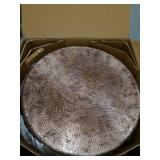Hildred Modern Round Hammered Aluminum Storage Coffee Table by Christopher Knight Home- ITEM#: 66963.00