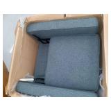 Mid-century Fabric Recliner by Baxton Studio- Gray, UPC: 842507132507