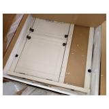 The Gray Barn Danebury Rustic 50-inch Solid Wood Corner TV Stand- Antique White,