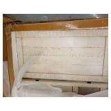 The Gray Barn Danebury Rustic 50-inch Solid Wood Corner TV Stand- Antique White,