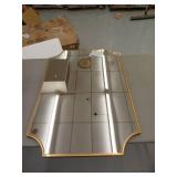Gold- Verne Gold Finish Glam Wall Mirror by Christopher Knight Home, ITEM#: 62121.00