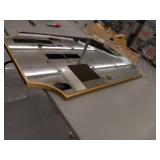 Gold- Verne Gold Finish Glam Wall Mirror by Christopher Knight Home, ITEM#: 62121.00