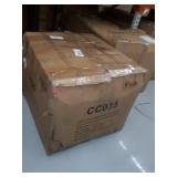 Brown- Corvus Livorno Outdoor 3-piece Wicker Chat Set with Swivel Chairs- PO#:2020-YN-030