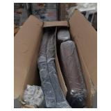 Glitzhome Set of 2 Upholstered PU Dining Chair with Studded Decor- , UPC: 2000600006