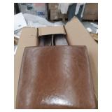 Glitzhome Set of 2 Upholstered PU Dining Chair with Studded Decor- , UPC: 2000600006