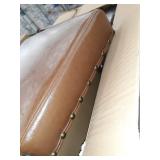 Glitzhome Set of 2 Upholstered PU Dining Chair with Studded Decor- , UPC: 2000600006