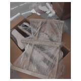 HOMCOM Modern Counter Height Bar Stools Set of 2 Tufted Upholstered Bar Chairs , Beige, ITEM#: 835-485CW