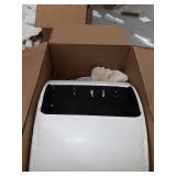 Furniture of America Poss Modern Faux Leather Swivel Chair - White,