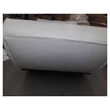 Furniture of America Poss Modern Faux Leather Swivel Chair - White,