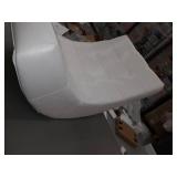 Furniture of America Poss Modern Faux Leather Swivel Chair - White,