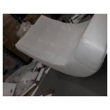 Furniture of America Poss Modern Faux Leather Swivel Chair - White,