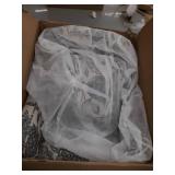 Madison Park Betty Slub Weave Wide Seat Swivel Arm Chair-