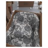 Madison Park Betty Slub Weave Wide Seat Swivel Arm Chair-