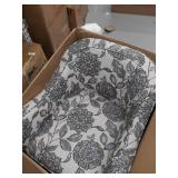 Madison Park Betty Slub Weave Wide Seat Swivel Arm Chair-