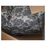 Madison Park Betty Slub Weave Wide Seat Swivel Arm Chair-