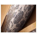 Madison Park Betty Slub Weave Wide Seat Swivel Arm Chair-