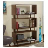 TMS Mid-Century Bookshelf, Walnut , ITEM#: 43000WAL