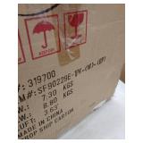 Sarcelles Modern Woven Wicker Patio Side Table with Glass Top by Corvus