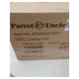 Industrial 36-inch Black 3-Blade Ceiling Fan with Light Kit - 36-in- Retail:$169.99 HFALGR