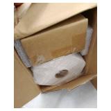 GoDear Design Natural Woven Adjustable Sliding Panel, Pleated Fabric, 45.8"- 86" W x 96" L- Retail:$161.49 ONLY ONE PANEL