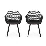 Poppy Outdoor Modern Dining Chair (Set of 2) by Christopher Knight Home- Retail:$219.99. 69069.00BLK