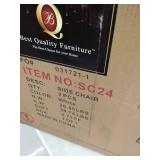 Best Quality Furniture Faux Leather Dining Chair (Set of 2) white SC24- Retail:$348.99